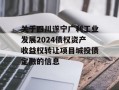 关于四川遂宁广利工业发展2024债权资产收益权转让项目城投债定融的信息
