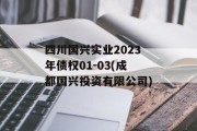四川国兴实业2023年债权01-03(成都国兴投资有限公司)