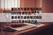 重庆市万盛采煤沉陷区2023年债权资产(重庆市万盛采煤沉陷区2023年债权资产评估报告)
