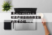 重庆鸿业2023年债权资产项目政府债定融的简单介绍