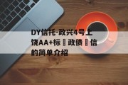 DY信托-政兴4号上饶AA+标‮政债‬信的简单介绍