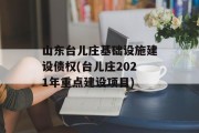 山东台儿庄基础设施建设债权(台儿庄2021年重点建设项目)