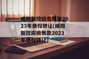 咸阳新控应收账款2023年债权转让(咸阳新控应收账款2023年债权转让)