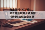 央企信托·XX545号江苏盐城集合资金信托计划(盐城央企名单)