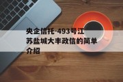 央企信托-493号江苏盐城大丰政信的简单介绍