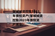 邹城城资控股2023年债权资产(邹城城资控股2023年债权资产减值)
