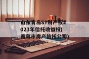 山东青岛SY财产权2023年信托收益权(青岛市房产信托公司)