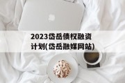 2023岱岳债权融资计划(岱岳融媒网站)
