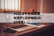 2022汉中市城投债权资产(汉中城投2020项目)