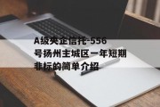 A级央企信托-556号扬州主城区一年短期非标的简单介绍