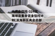 大央企信托-324滨海项目集合资金信托计划(滨海新区央企总部)