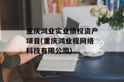 重庆鸿业实业债权资产项目(重庆鸿业程网络科技有限公司)