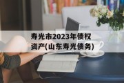 寿光市2023年债权资产(山东寿光债务)