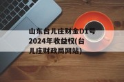 山东台儿庄财金D1号2024年收益权(台儿庄财政局网站)
