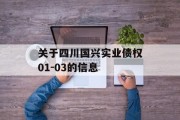 关于四川国兴实业债权01-03的信息