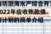 潍坊渤海水产综合开发2022年应收账款债权计划的简单介绍