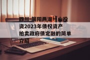 四川-简阳两湖一山投资2023年债权资产拍卖政府债定融的简单介绍