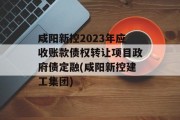 咸阳新控2023年应收账款债权转让项目政府债定融(咸阳新控建工集团)