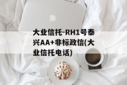 大业信托-RH1号泰兴AA+非标政信(大业信托电话)