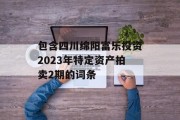 包含四川绵阳富乐投资2023年特定资产拍卖2期的词条