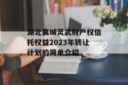 湖北襄城灵武财产权信托权益2023年转让计划的简单介绍
