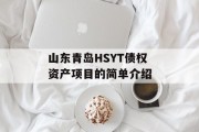 山东青岛HSYT债权资产项目的简单介绍