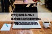 2023淄博公有债权计划(淄博市2021年度国有建设用地供应计划)
