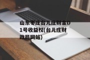 山东枣庄台儿庄财金D1号收益权(台儿庄财政局网站)