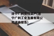 遂宁广利债权资产(遂宁广利工业发展有限公司评级报告)