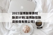 2023淄博融锋债权融资计划(淄博融信融资担保有限公司)