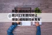 陕西-咸阳新控应收账款2023年债权转让项目(咸阳新控水务有限公司)